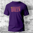 Birthday Queen koronás szülinapi póló lila