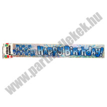 Happy Birthday fólia banner, kék