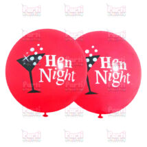 Hen Night piros lánybúcsú lufi 30cm (5db)