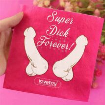 Super Dick Forever lánybúcsú szalvéta 10db-os