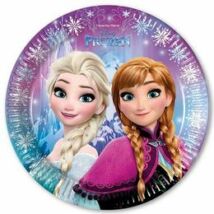 Frozen - Jégvarázs Északi Fény Parti Tányér - 23 cm, 8 db-os Party kellék