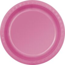 Hot Pink Papír Parti Tányér - 23 cm, 8 db-os