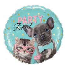 18 inch-es Studio Pets - Party Time Pets Fólia Lufi