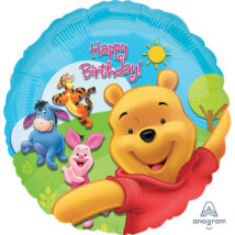 Micimackó - Pooh és Friends Sunny Birthday - Szülinapi Fólia Lufi 43cm