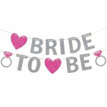 Bride To Be Csillogó Banner Dekoráció Lánybúcsúra - 365 cm