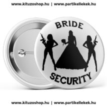 Bride Security kitűző fehér