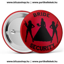 Bride Security kitűző piros