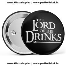 The Lord Of The Drinks kitűző fekete