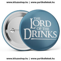 The Lord Of The Drinks kitűző kék