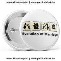 Evolution of Marriage kitűző