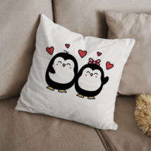 Szerelmes pingvinek párna