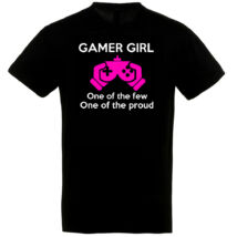 Gamer Girl póló fekete színben