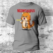 Meowsaurus cicás póló több színben