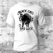 Black Cat Is Bad Luck póló több színben