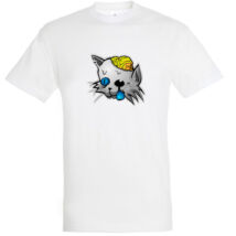 Zombi macska mintás Halloween póló