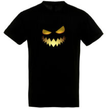 Töklámpás mintás Halloween póló fekete II