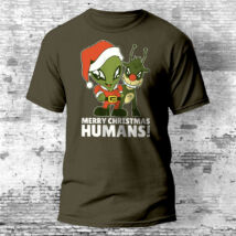 Alien merry Christmas póló, több színben