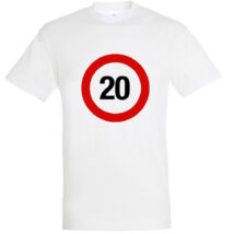 Sebességkorlátozó 20. születésnapi póló