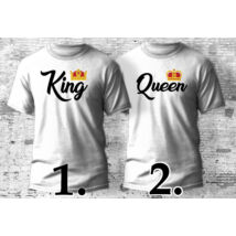 Queen és King páros póló több színben