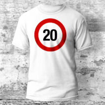 Sebességkorlátozó 20. születésnapi póló
