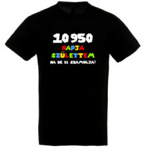 10950 napja születtem póló fekete színben, 30. születésnapra