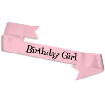 Birthday Girl születésnapi vállszalag lányoknak
