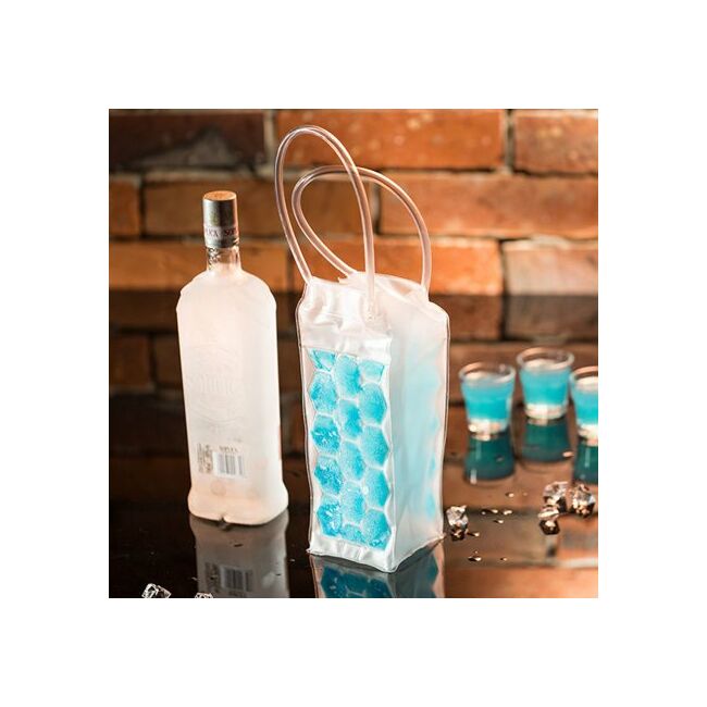 Hűtőtáska palackhoz - kék