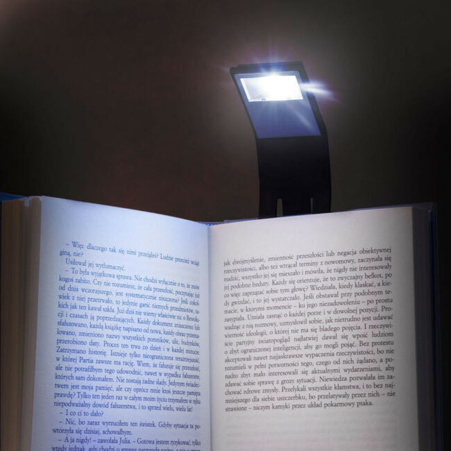 Könyvre csíptethető LED-es olvasólámpa