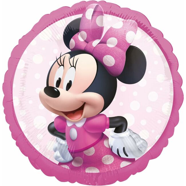 Disney Minnie egér kerek fólia lufi 43 cm