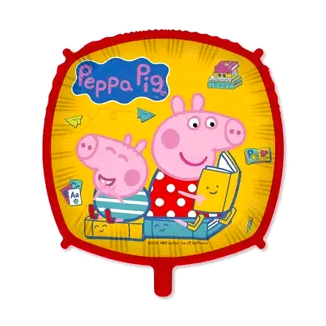 Peppa Pig Messy Play, Peppa malac négyzet fólia lufi 43 cm