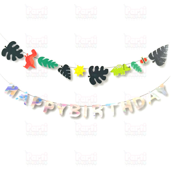 Happy Birthday függő dekoráció, pasztell színű, DIY