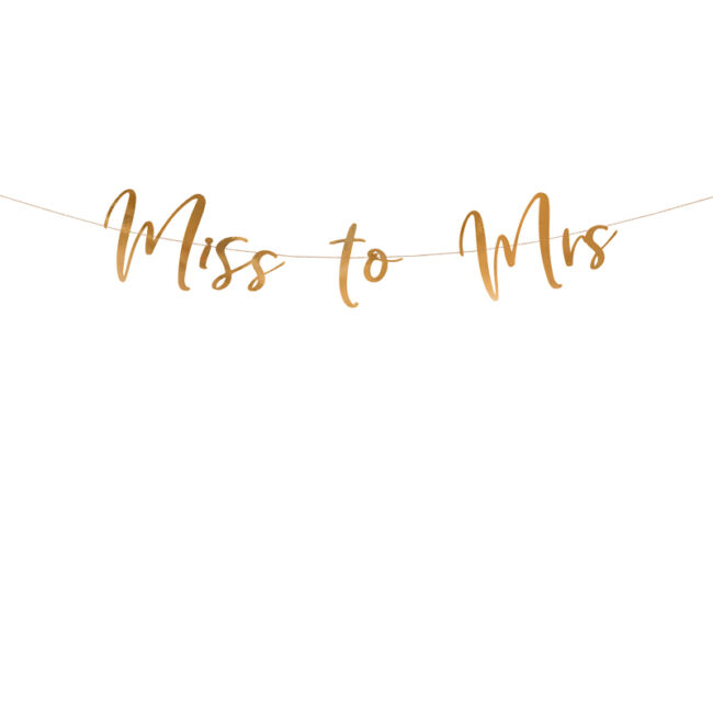 Miss to Mrs Rosegold Dekorációs Esküvői Füzér - 2 m-es