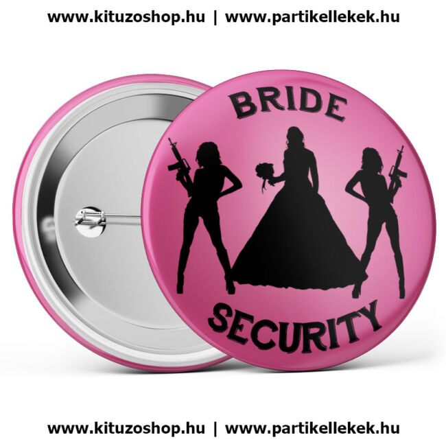 Bride Security kitűző rózsaszín