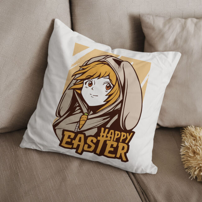 Boldog húsvétot anime párna