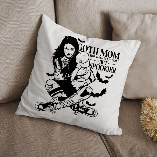 Goth Mom - anyák napi párna