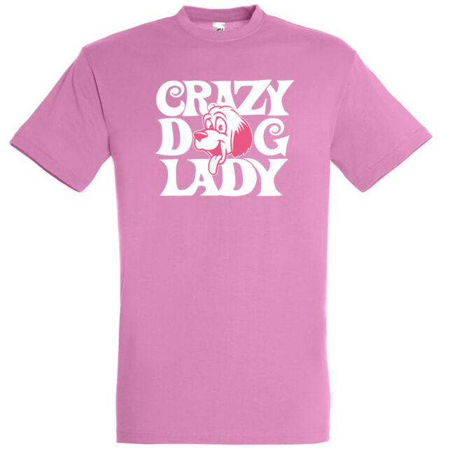 Crazy dog lady póló több színben
