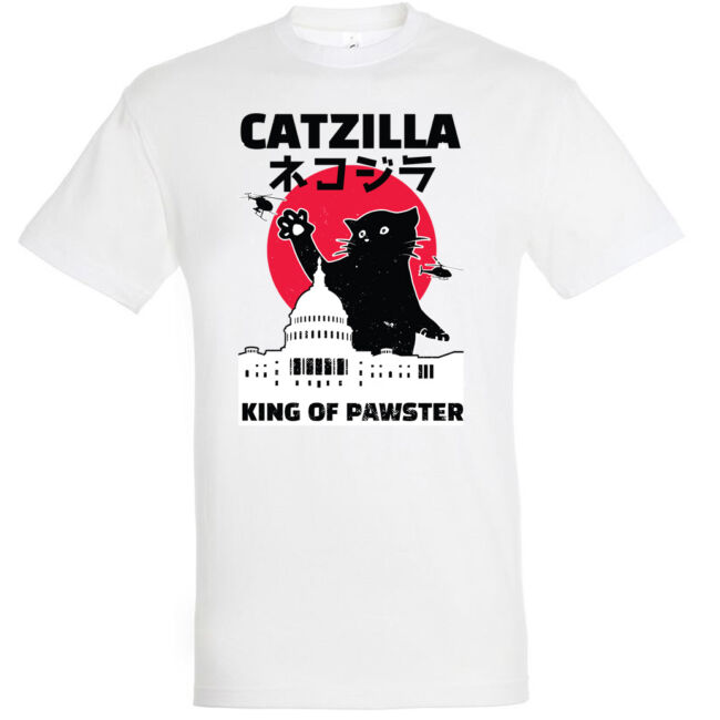 Catzilla King Of Pawster póló több színben