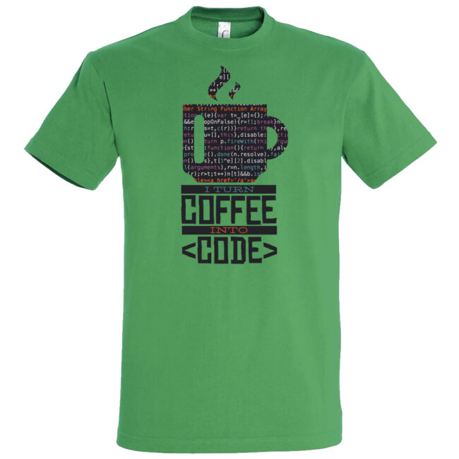Coffee Code programozó póló több színben