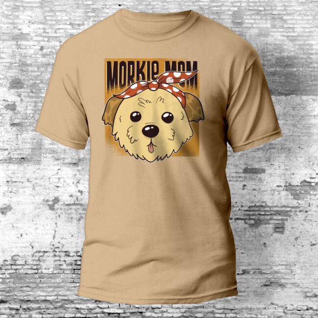 Morkie Mom - kutyás anyák napi póló több színben