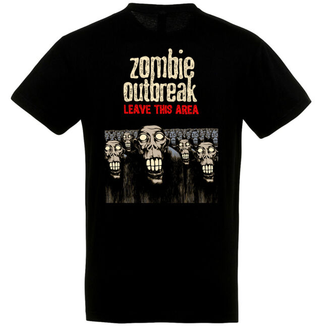 Zombie Outbreak fekete póló