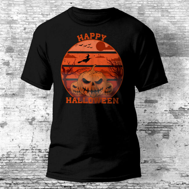 Happy Halloween töklámpás póló több színben
