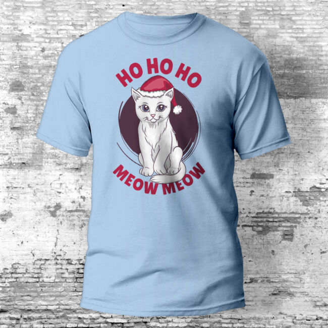 Ho Ho Ho Meow Meow póló több színben