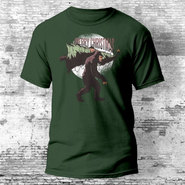 Bigfoot Christmas póló több színben