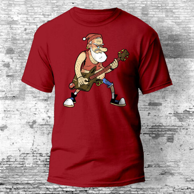 Santa Rockstar póló több színben