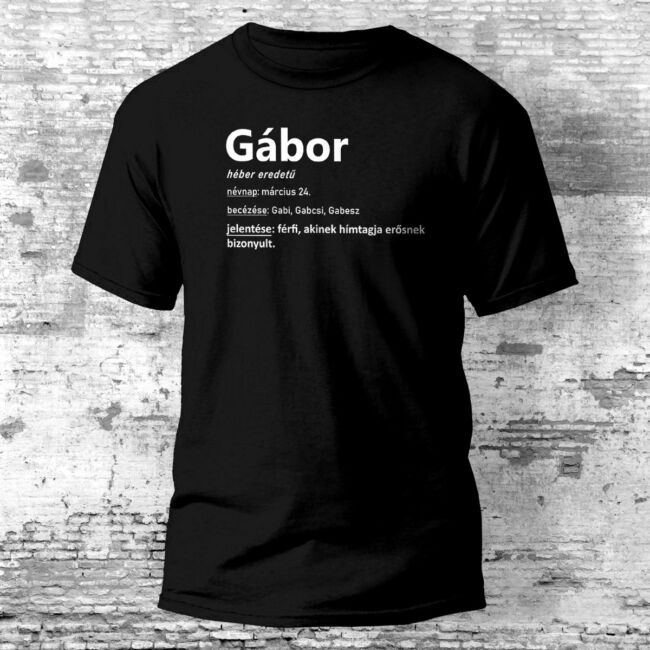Gábor - névnapi póló több színben