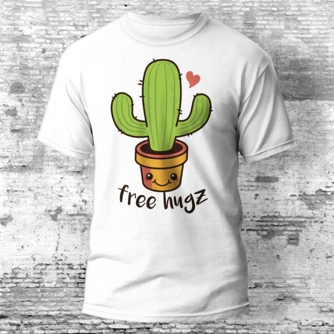 Free Hugz kaktuszos póló több színben