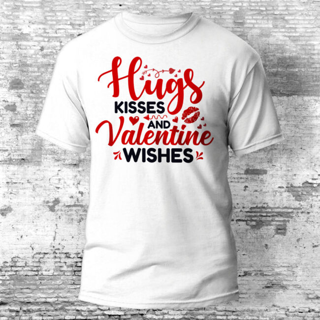 Hugs And Kisses Valentin napi póló több színben