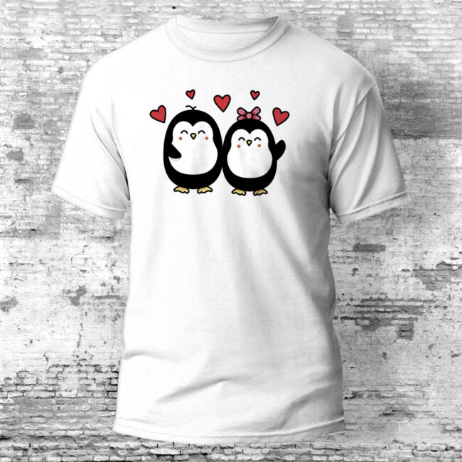 Szerelmes pingvinek póló