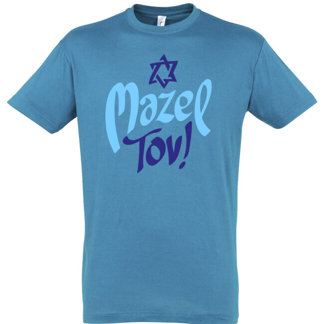 Mazel Tov feliratos vallásos póló