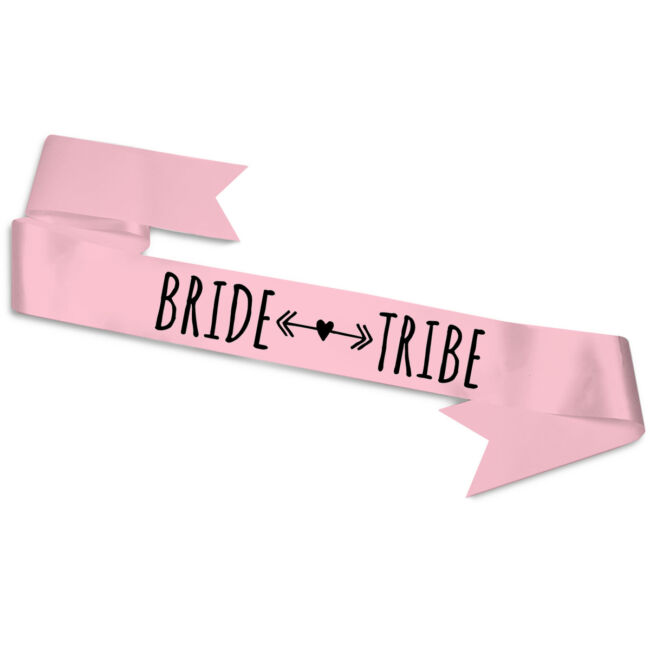 Bride Tribe vállszalag rózsaszín színben